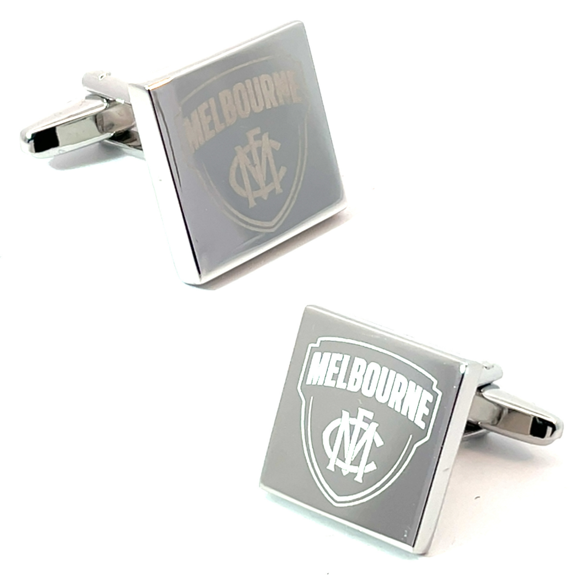 Silver Melbourne FC AFL Cufflinks