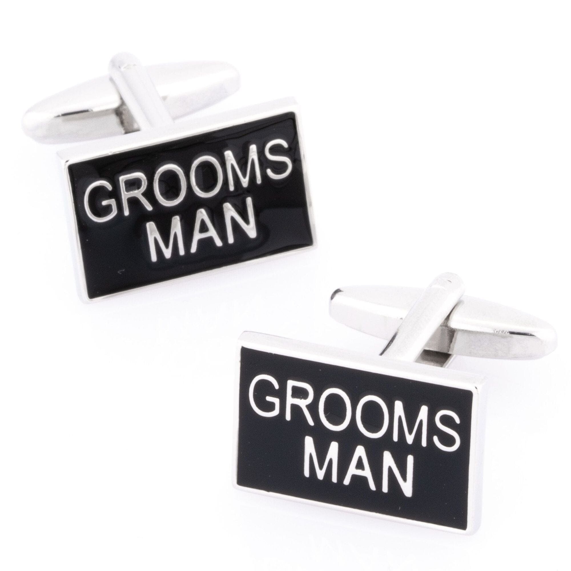 Grooms Man Black and Silver Wedding Cufflinks Wedding Cufflinks Clinks Australia Grooms Man Black and Silver Wedding Cufflinks