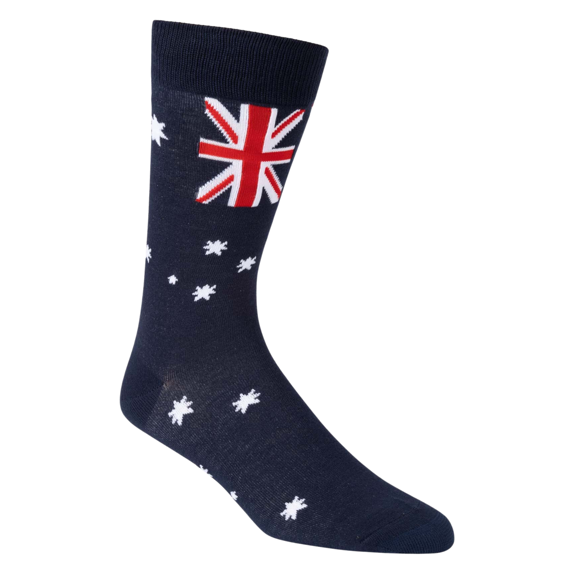 Mens Go Aussie Flag Bamboo Sock