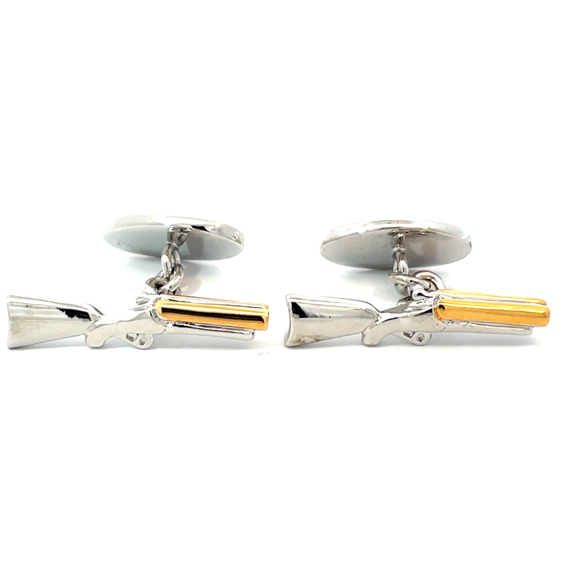 Double Barrel Shotgun (chain) Cufflinks
