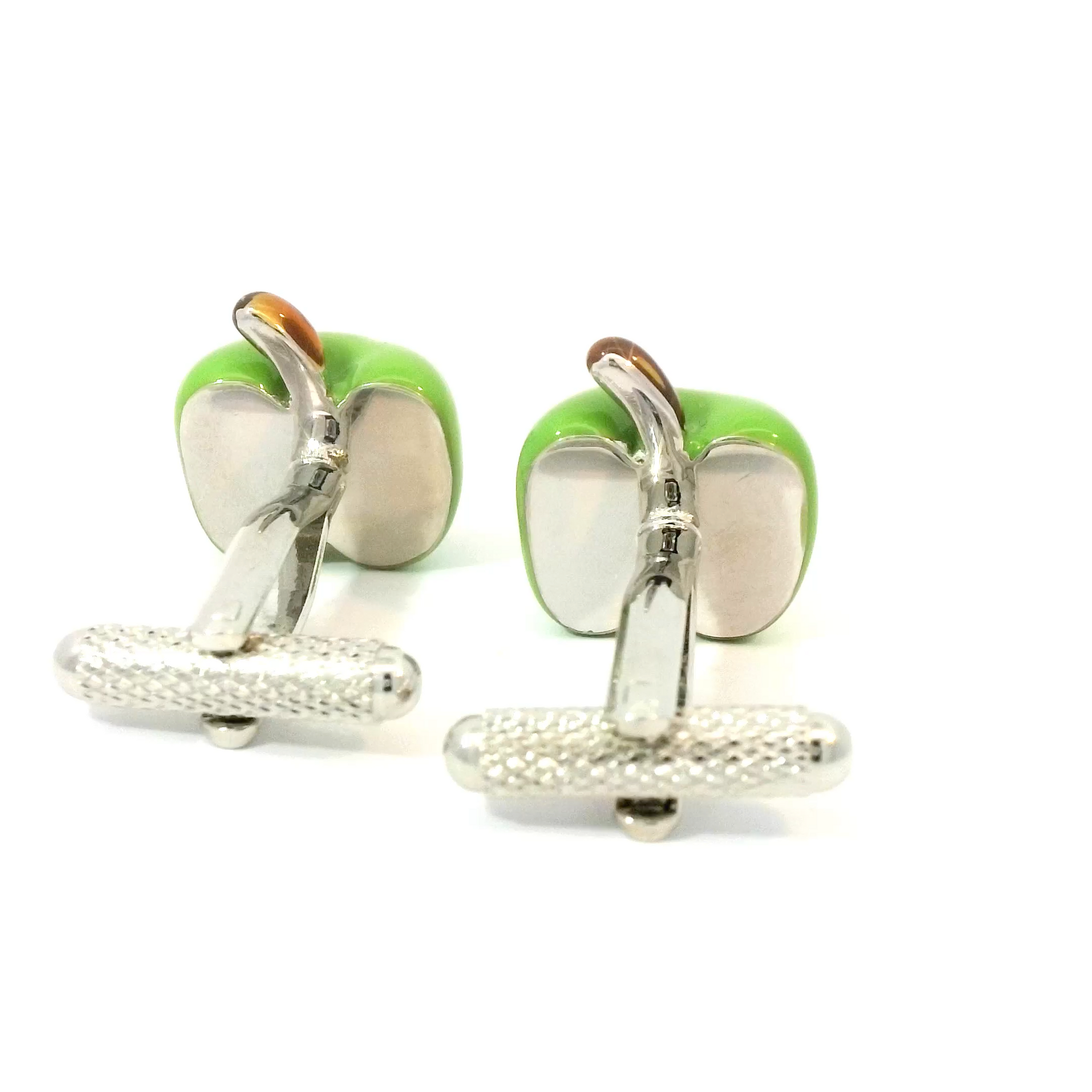 Light Green Apple Cufflinks