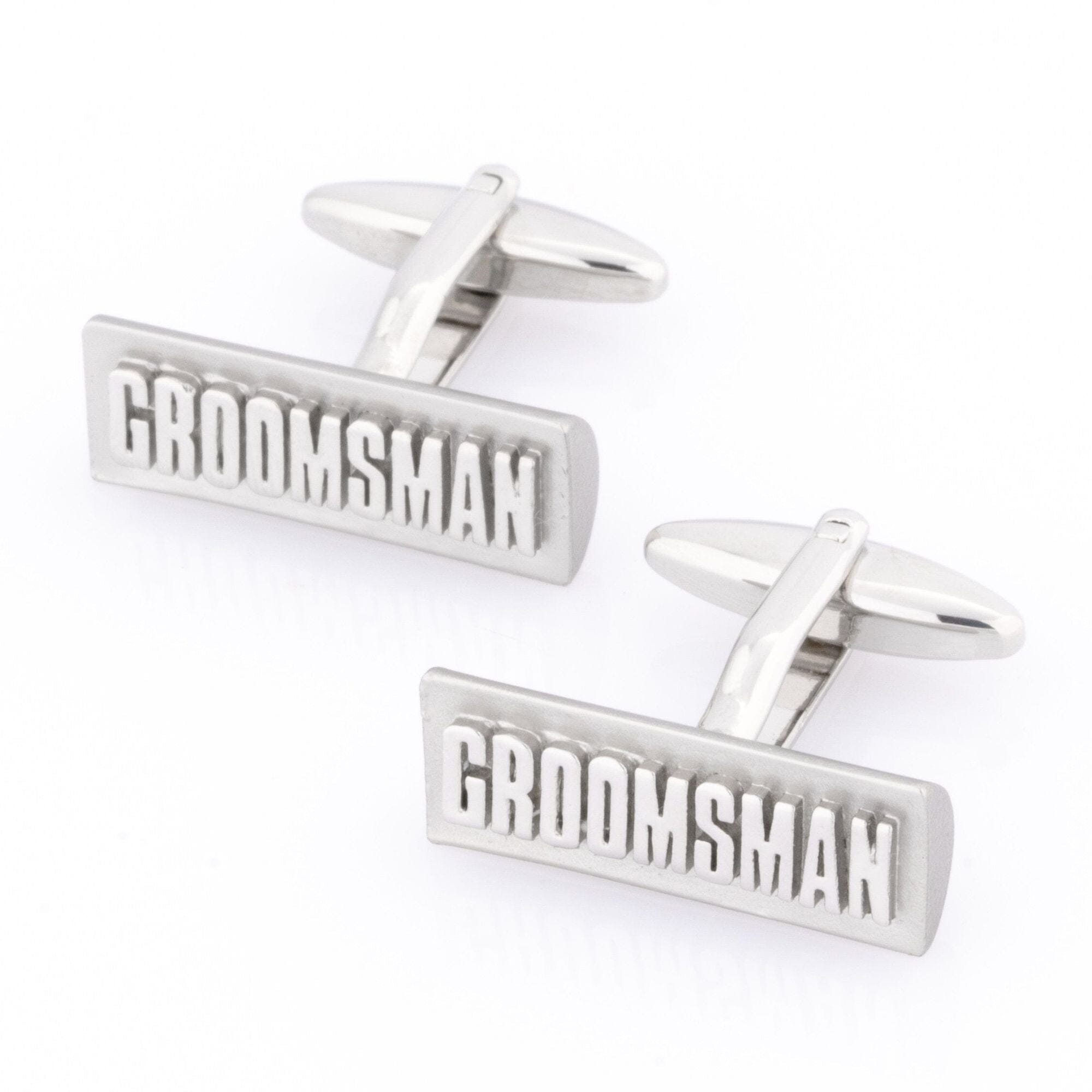 Groomsman Raised Lettering Wedding Cufflinks Wedding Cufflinks Clinks Australia