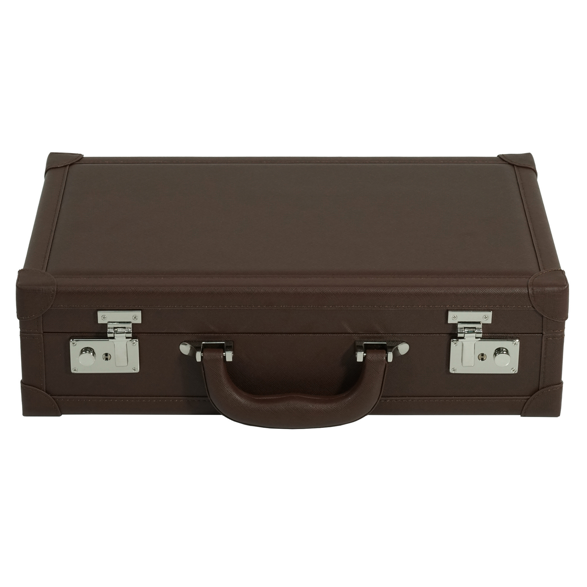 12 Slots Brown Leather Watch Case