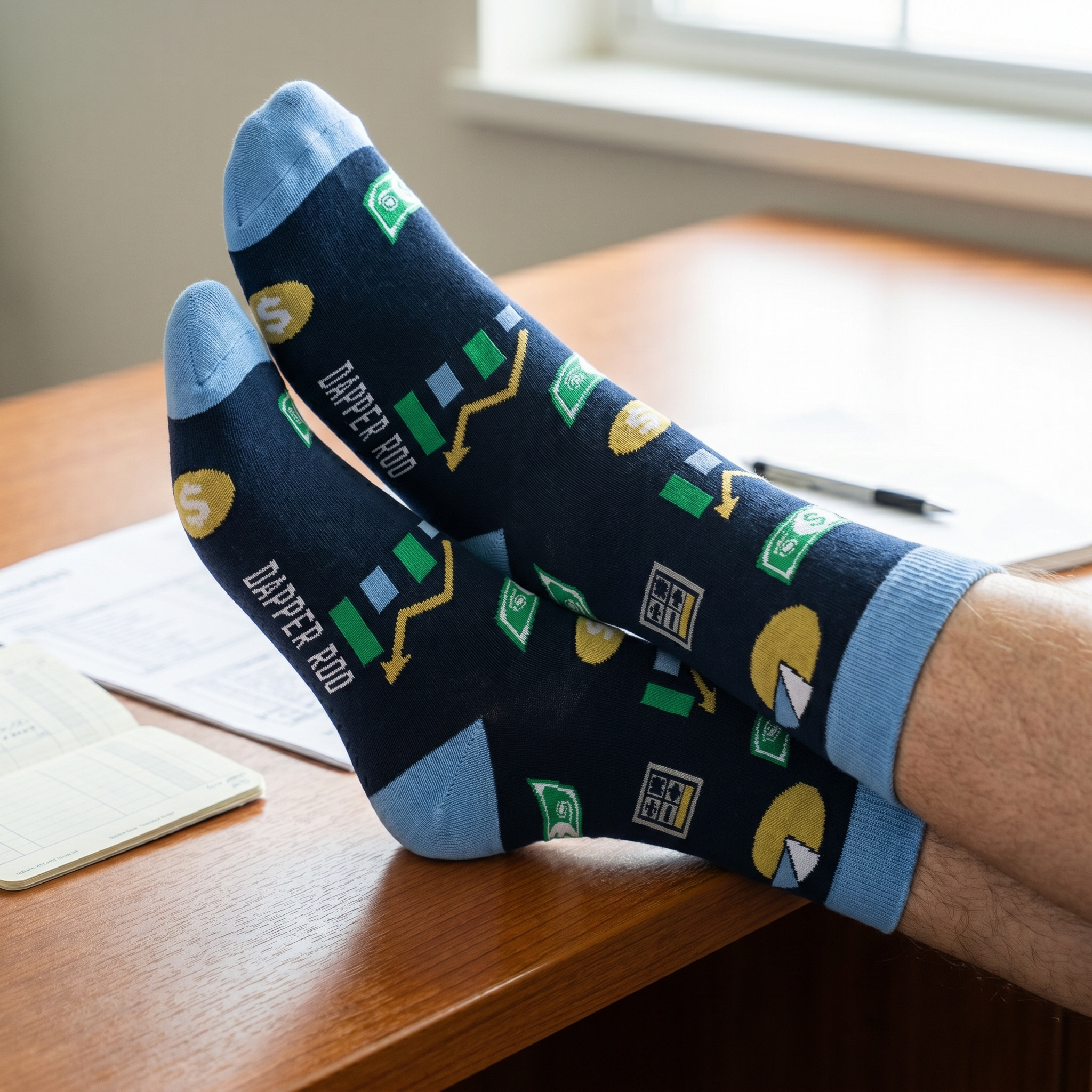 Accountant Socks by Dapper Roo lifestyle image