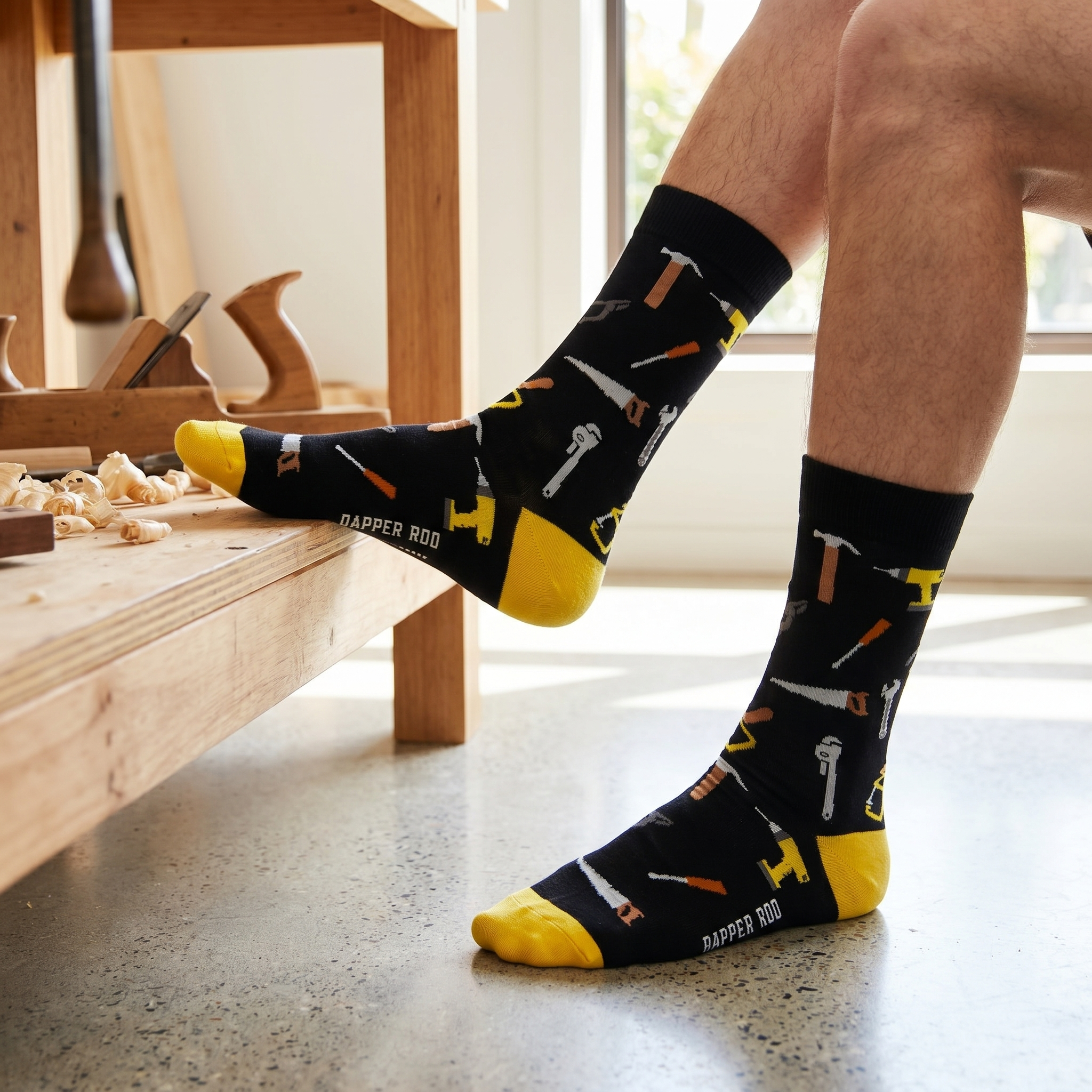 Handyman Tools Bamboo Socks by Dapper Roo lifestyle image