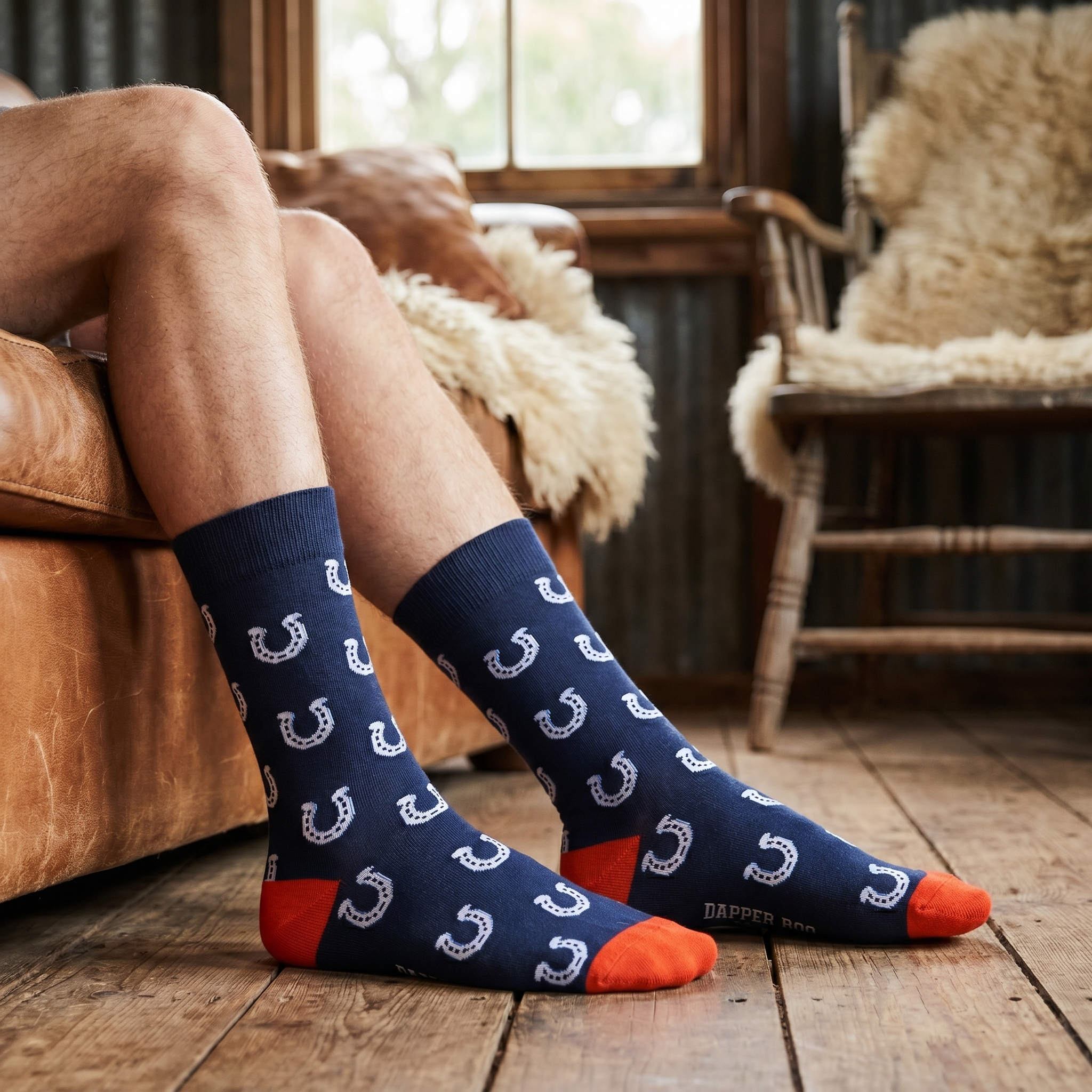 Horseshoes Socks by Dapper Roo lifestyle image