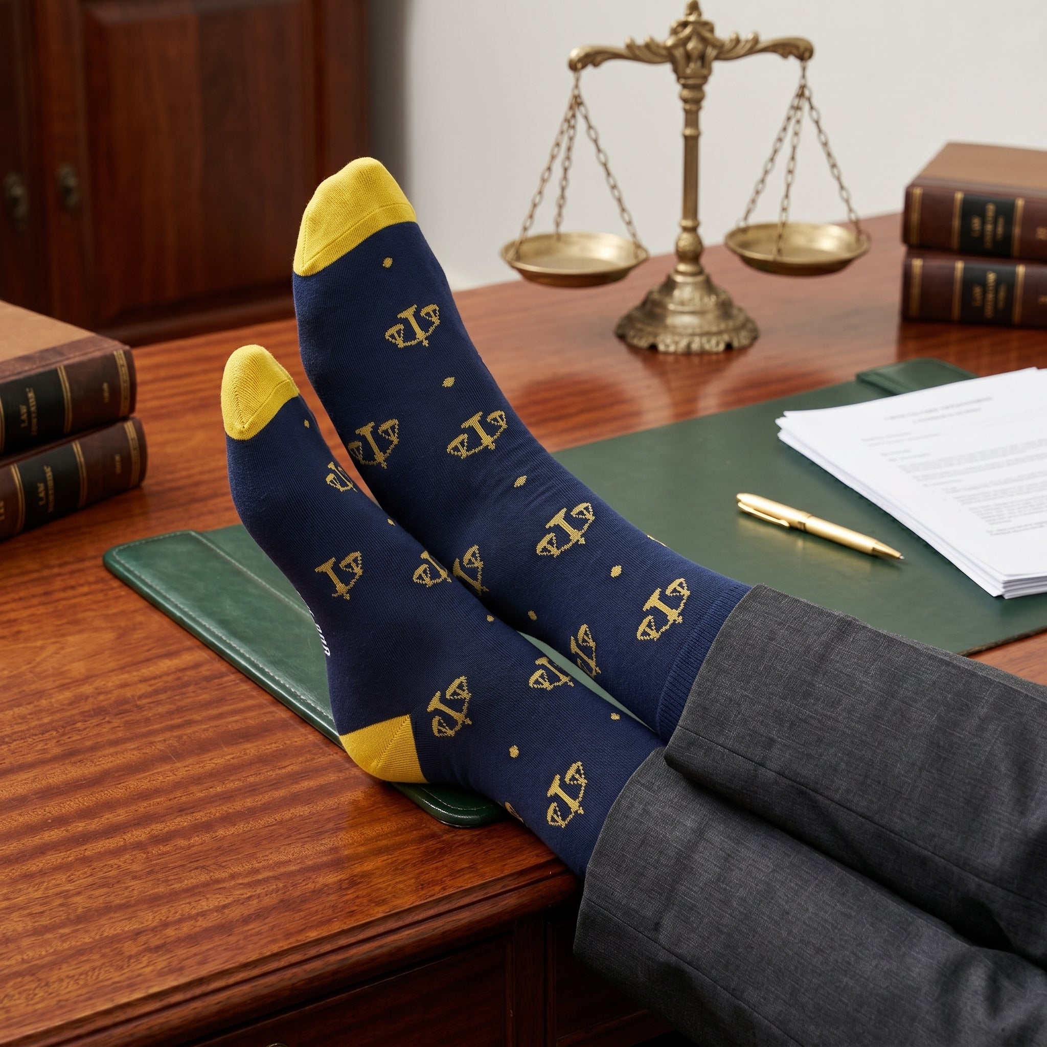 Scales of Justice Socks by Dapper Roo lifestyle image
