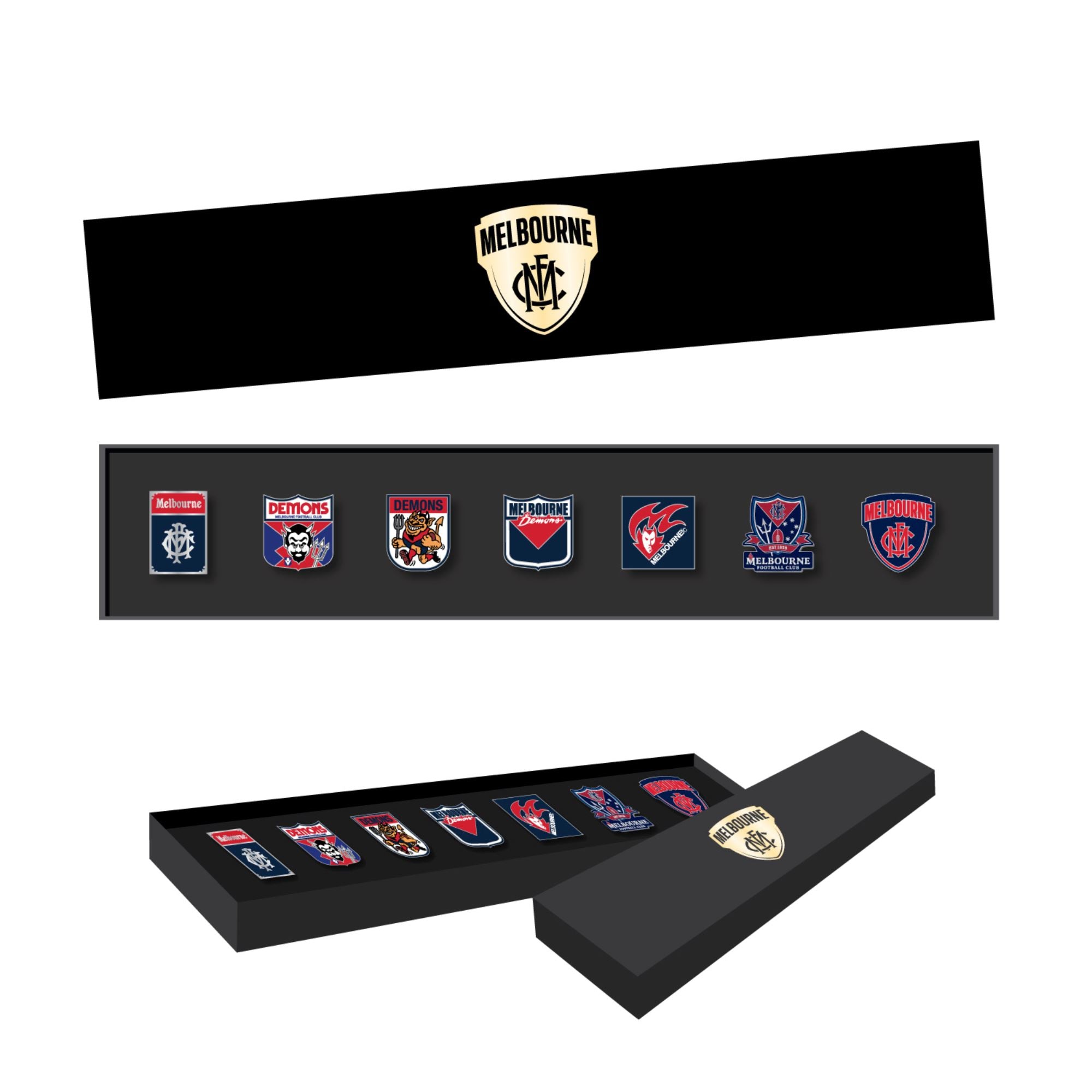 Melbourne Demons Logo AFL Pin Set Lapel Pin Clinks Australia