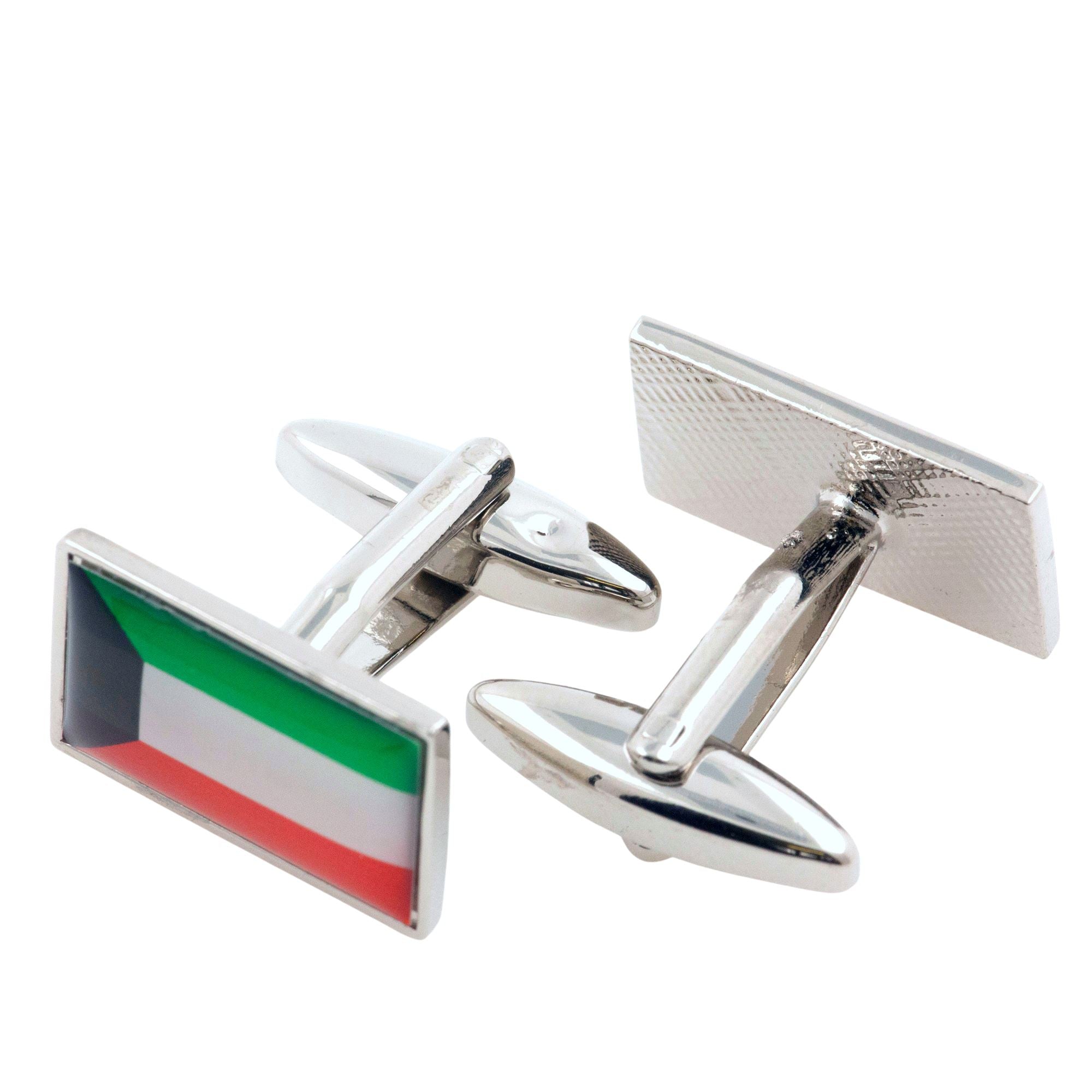 Flag of Kuwait Cufflinks Novelty Cufflinks Clinks