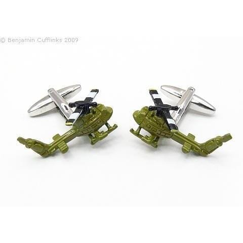 UH-1 Huey Helicopter Cufflinks Default Clinks Australia UH-1 Huey Helicopter Cufflinks