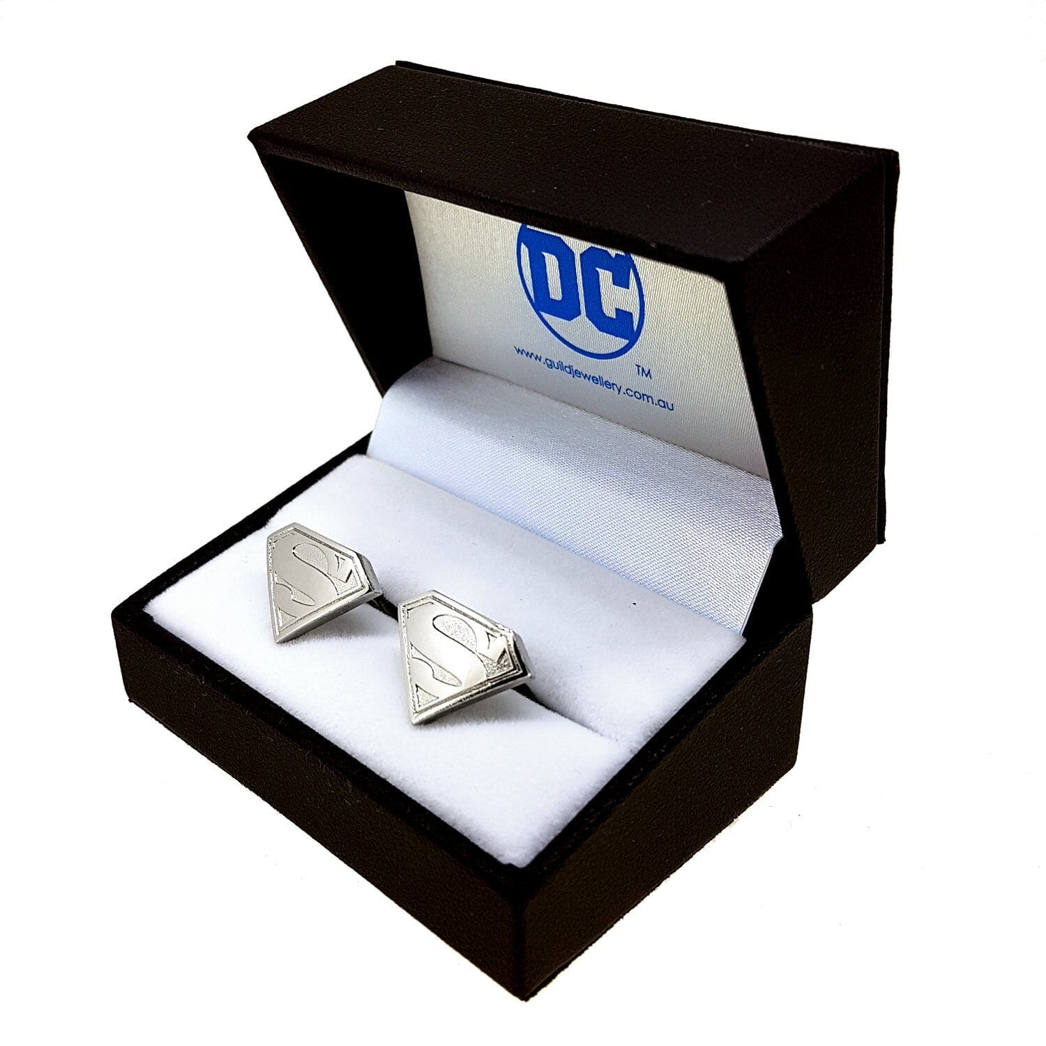Superman Cufflinks Silver Novelty Cufflinks DC Comics
