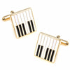 Gold Piano Key Cufflinks