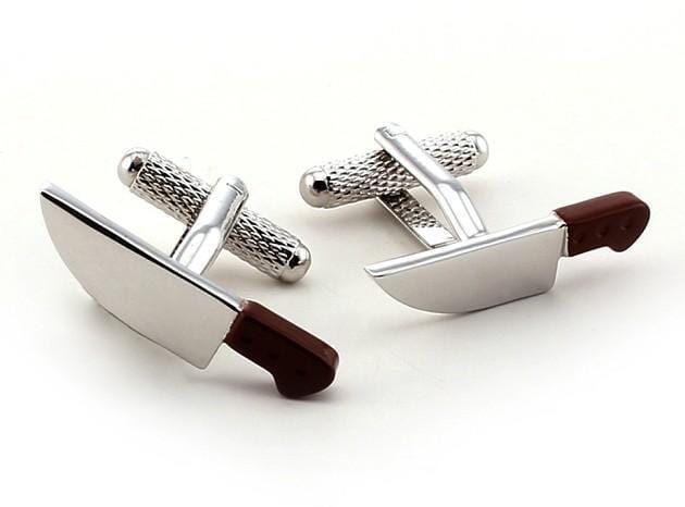 Brown Handled Carving Knives Cufflinks Novelty Cufflinks Clinks Australia