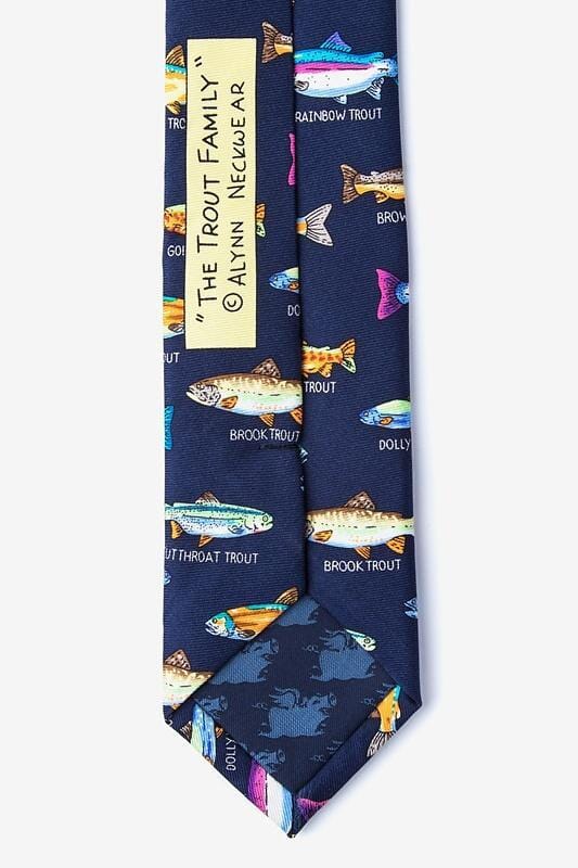 Trout Family Skinny Tie Ties Alynn