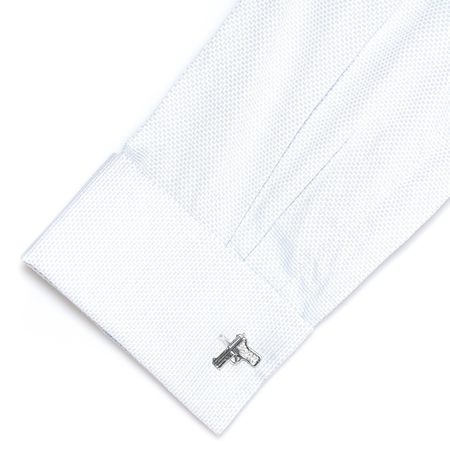 Crystal 9mm Hand Gun Cufflinks Novelty Cufflinks Clinks Australia