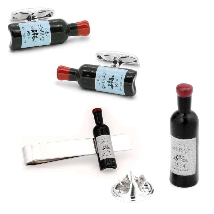 Shiraz Red Wine Bottle Set Gift Set Clinks