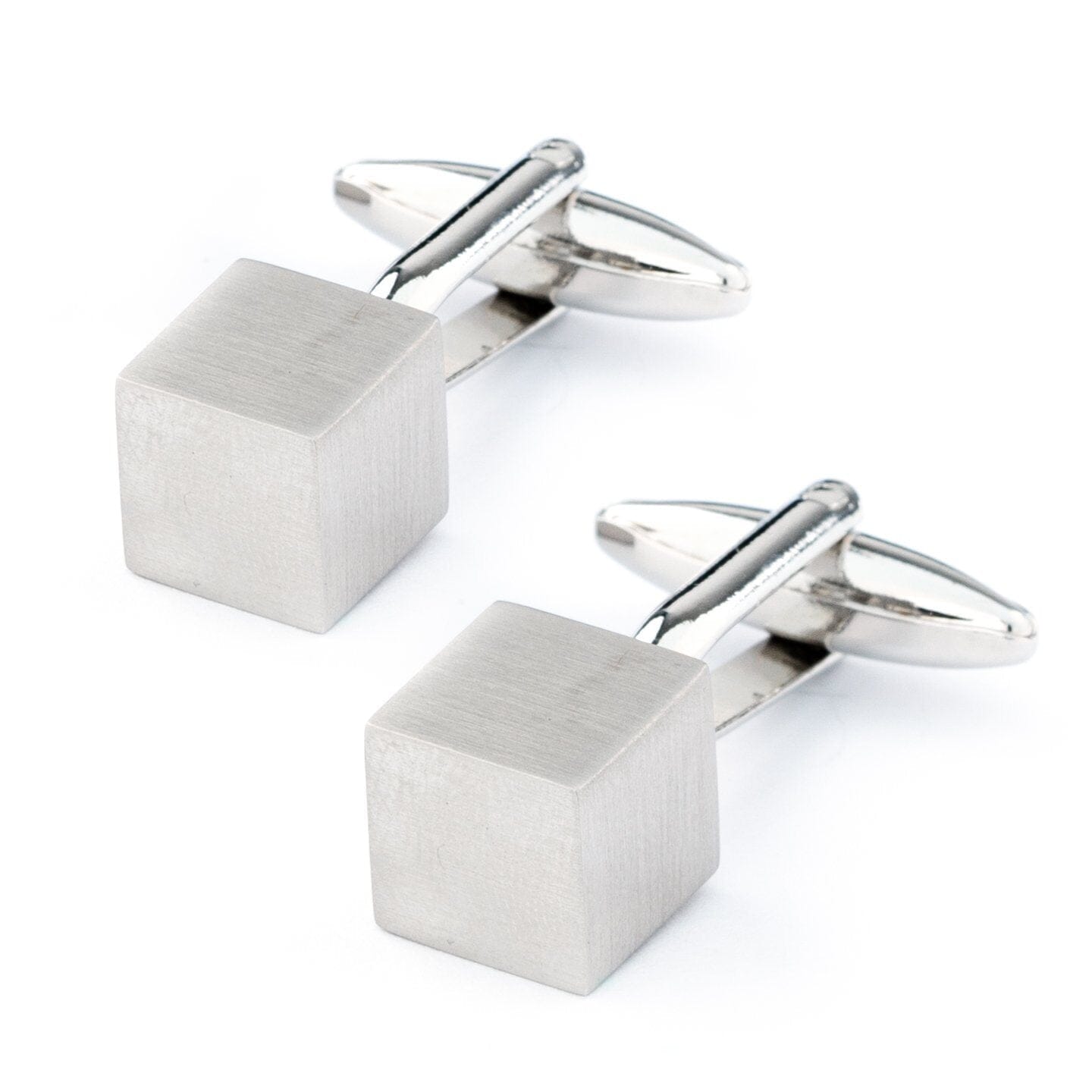 Silver Cube Cufflinks Classic & Modern Cufflinks Clinks Australia Default