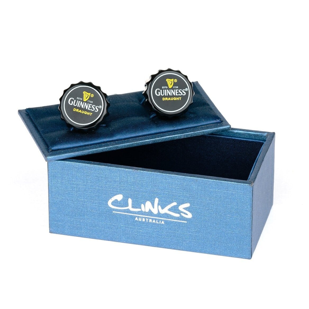 Black Guinness Beer Cap Cufflinks Novelty Cufflinks Clinks Australia