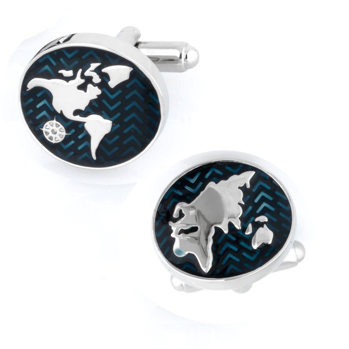 The New World Map Cufflinks Novelty Cufflinks Clinks Australia