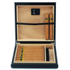 20 CT Black Cigar Humidor Carbon Fiber Case for Cigars