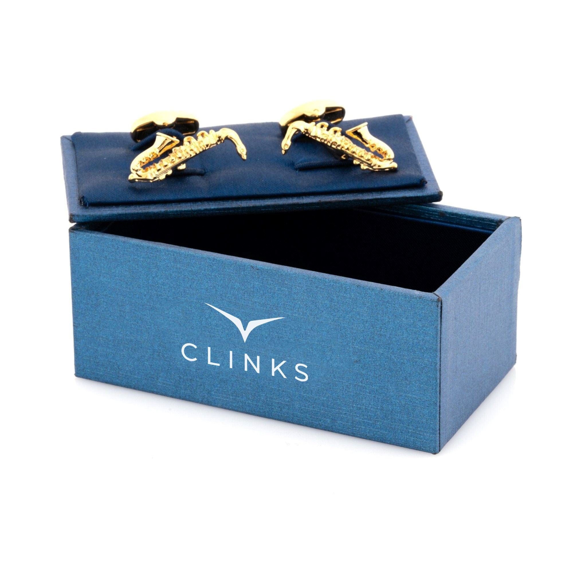 Gold Saxaphone Cufflinks Novelty Cufflinks Clinks Australia