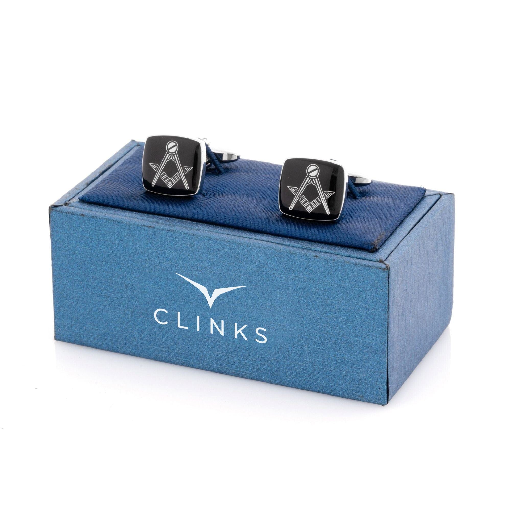Freemason Masonic Black/Silver Cufflinks Novelty Cufflinks Clinks Australia