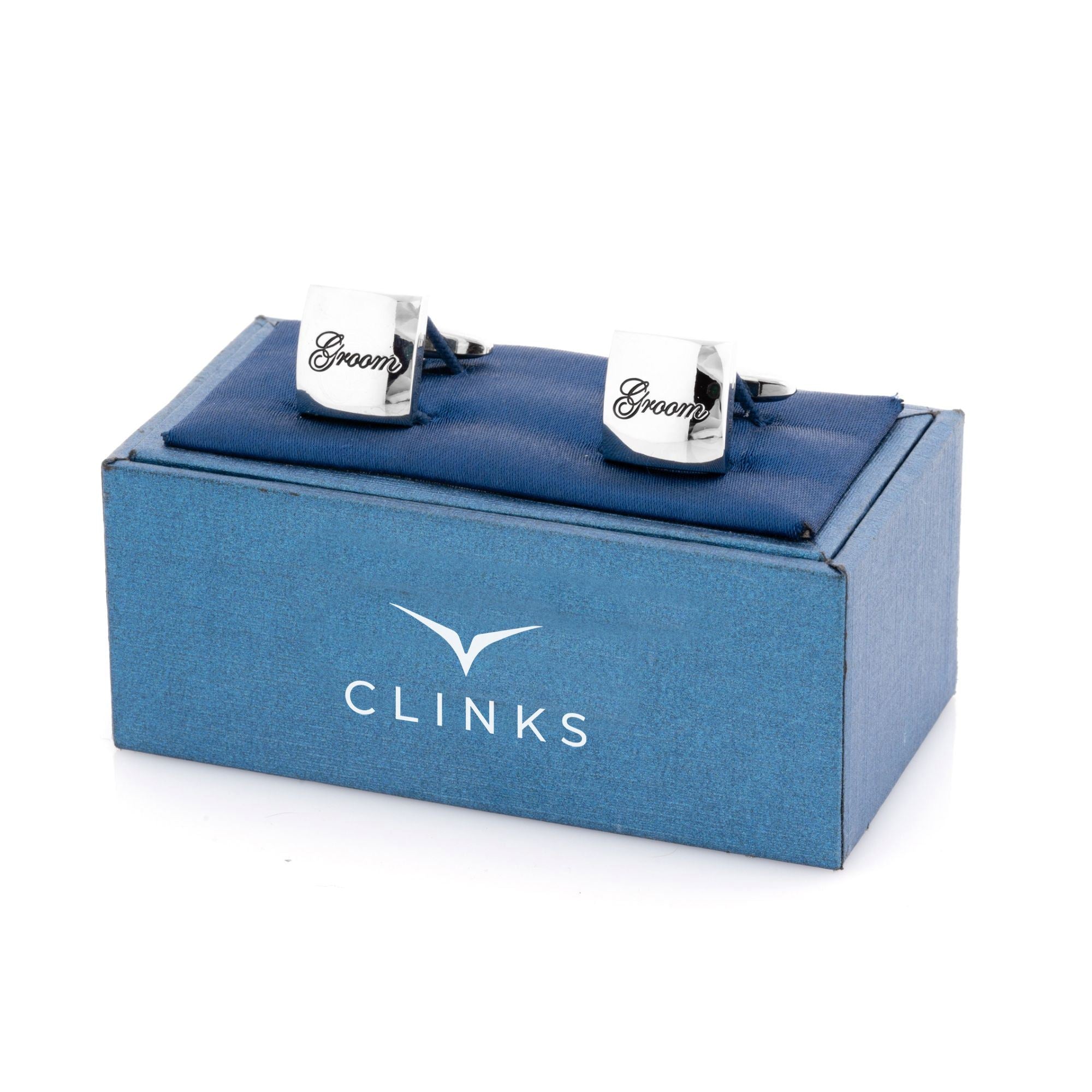 Groom Curved Silver Wedding Cufflinks Wedding Cufflinks Clinks Australia