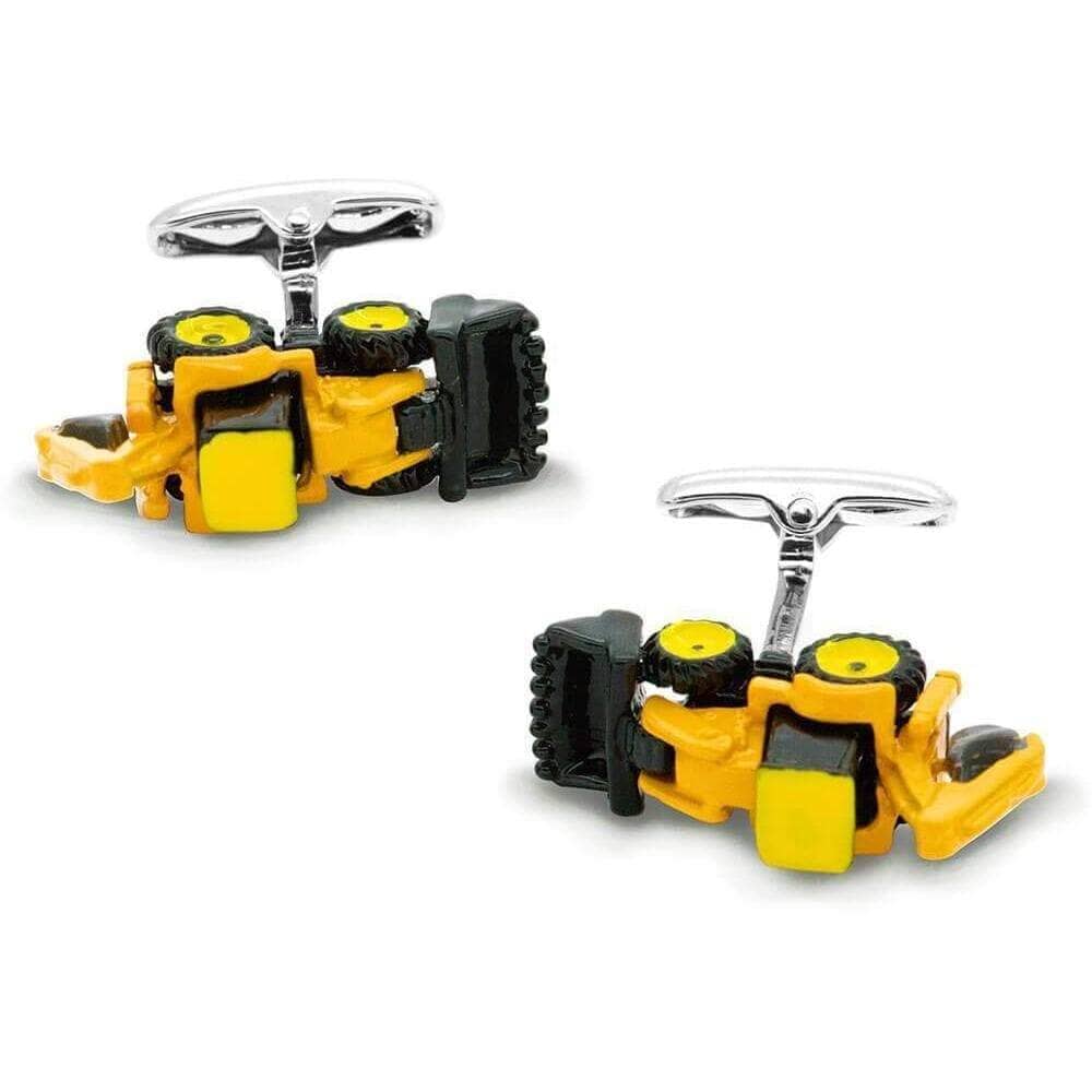 Yellow Backhoe Cufflinks Novelty Cufflinks Clinks Australia Yellow Backhoe Cufflinks