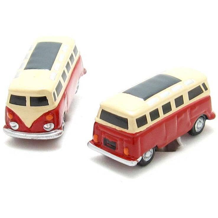 VW Kombi Van Red Cufflinks Novelty Cufflinks Clinks Australia VW Kombi Van Red Cufflinks