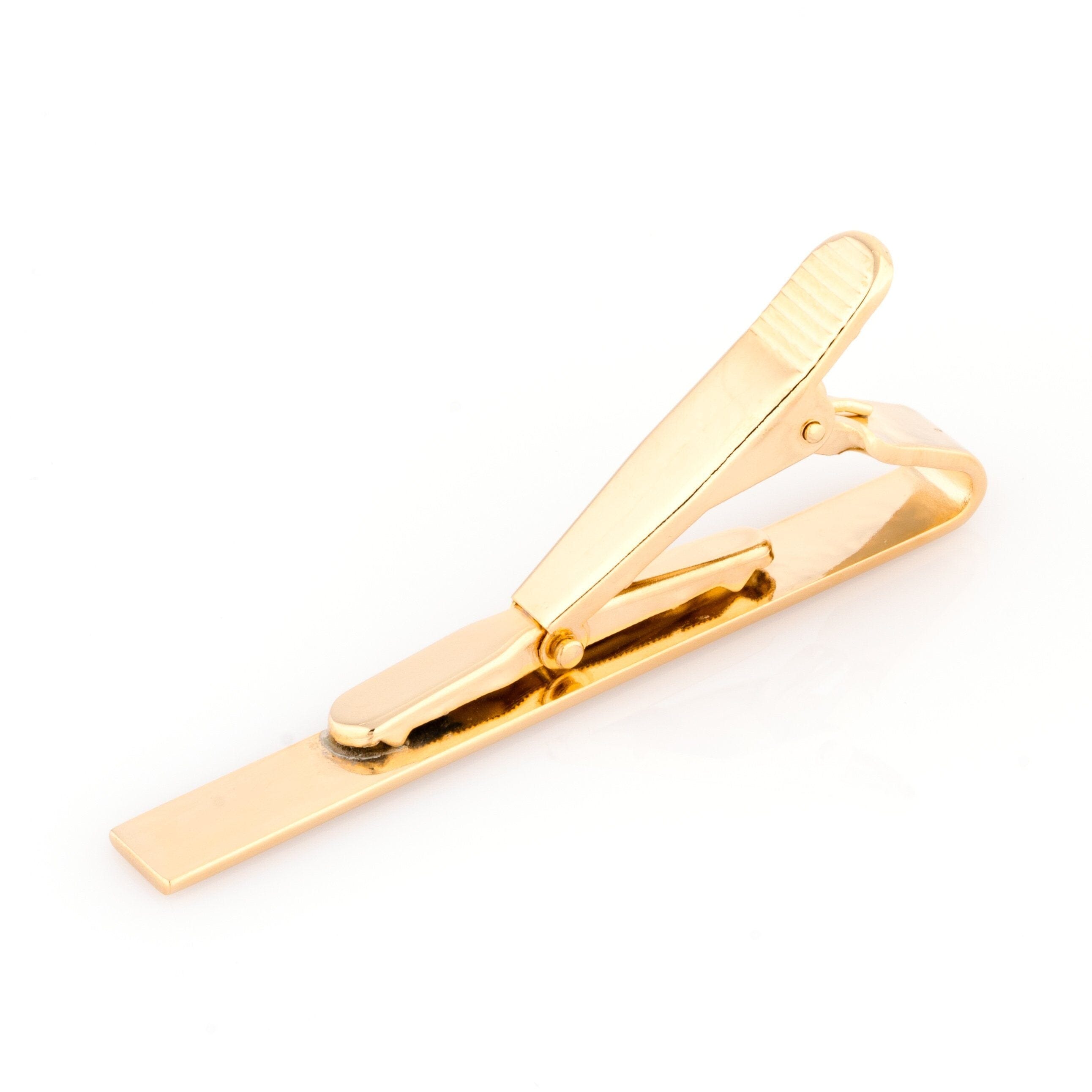 Shiny Gold Tie Clip Tie Clips Clinks Australia