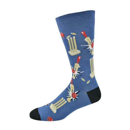Mens Howzat Cricket Sock Socks Bamboozld King Size (11-14)