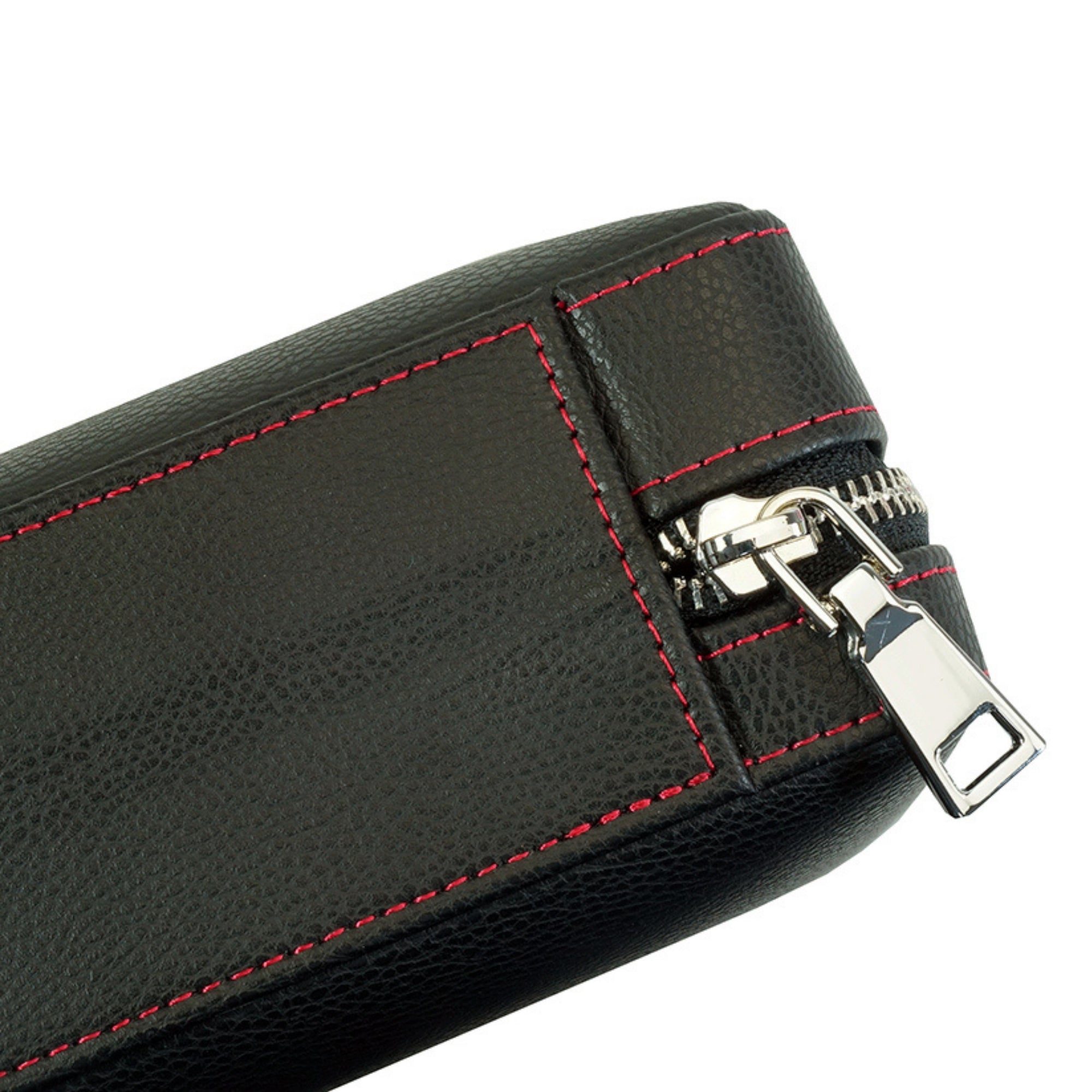 Black Travel Cigar Humidor Leather Case for Cigars