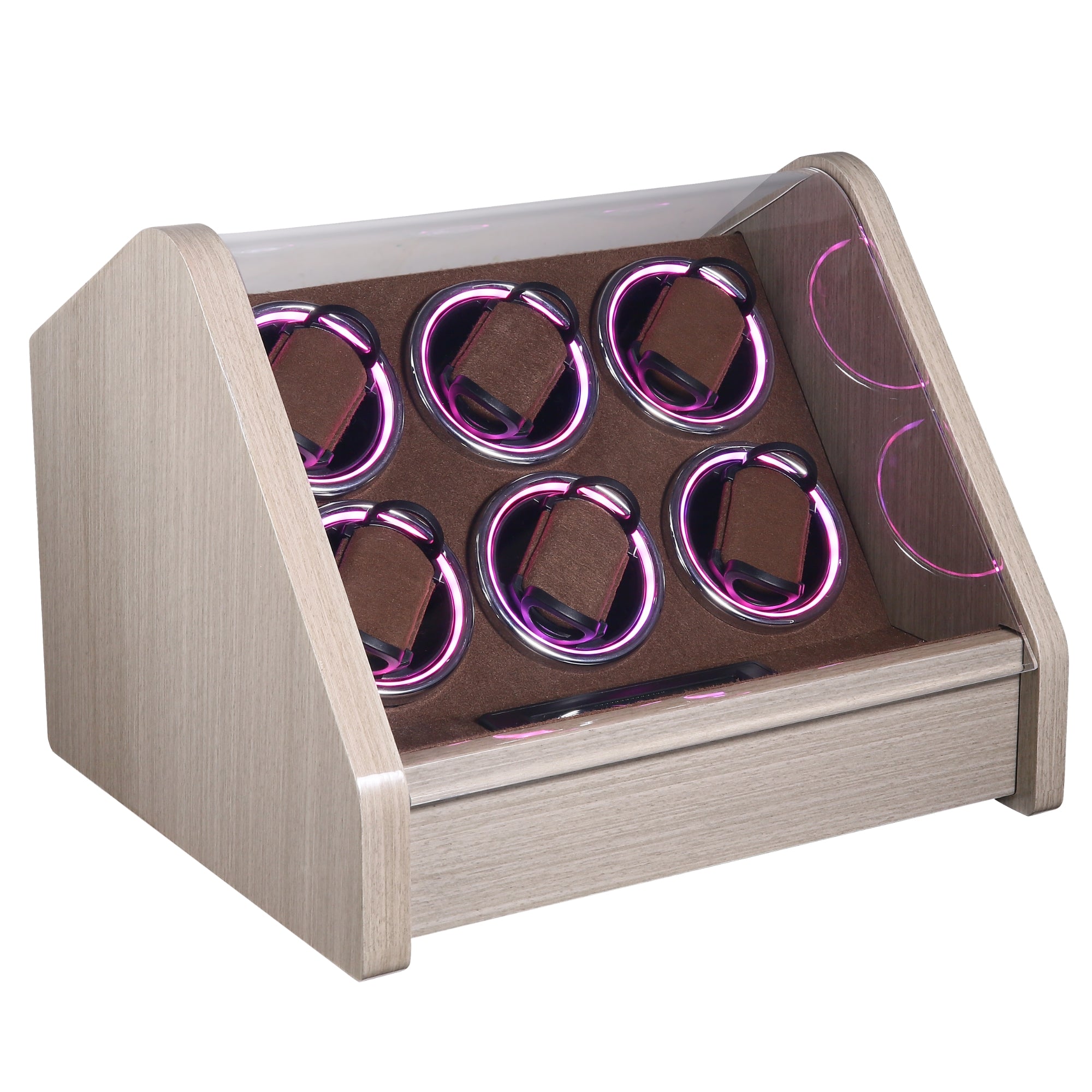Tweed Watch Winder for 6 Watches