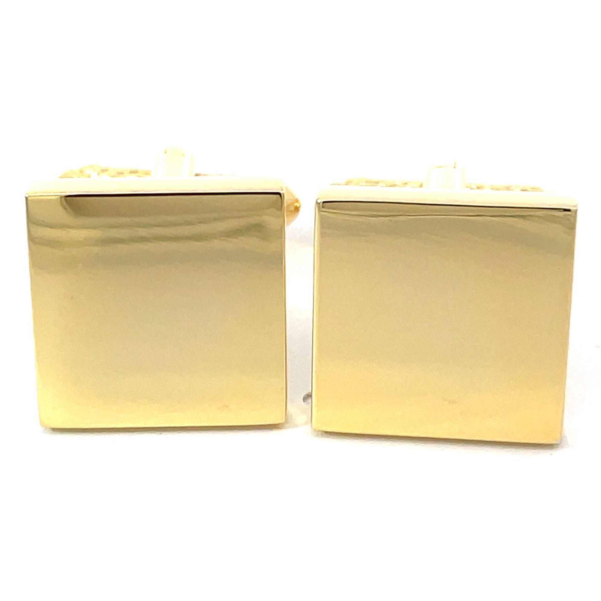 Plain Square Gilt Engravable Cufflinks