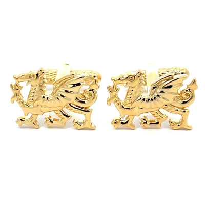 The Golden Dragon Passant Cufflinks