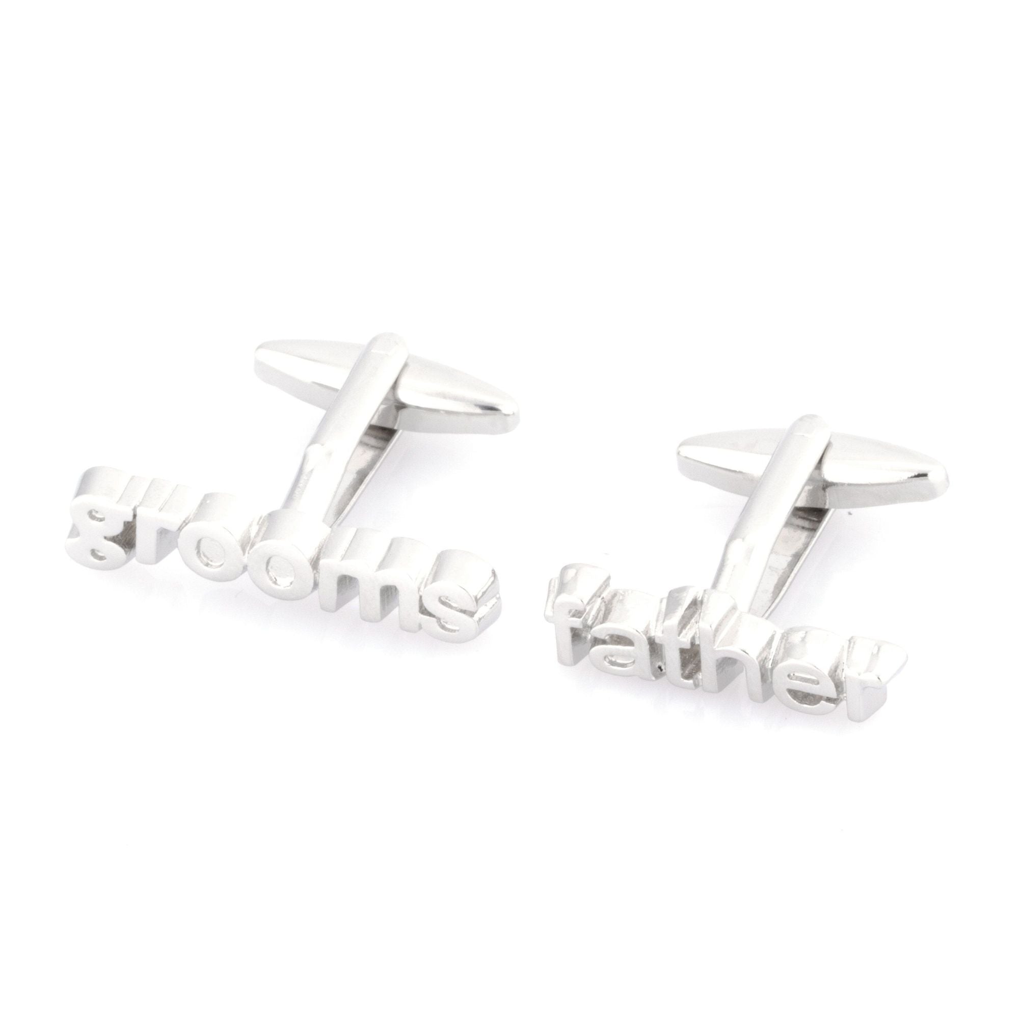 Grooms Father cut-out style Wedding cufflinks