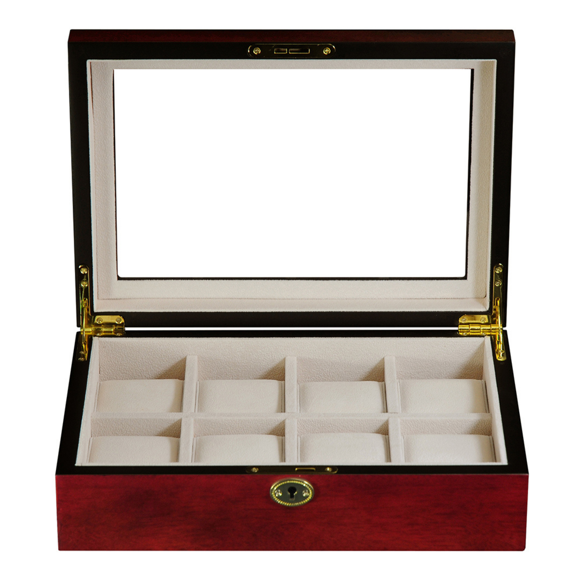 Cherry Wooden Watch Box for 8 Watches