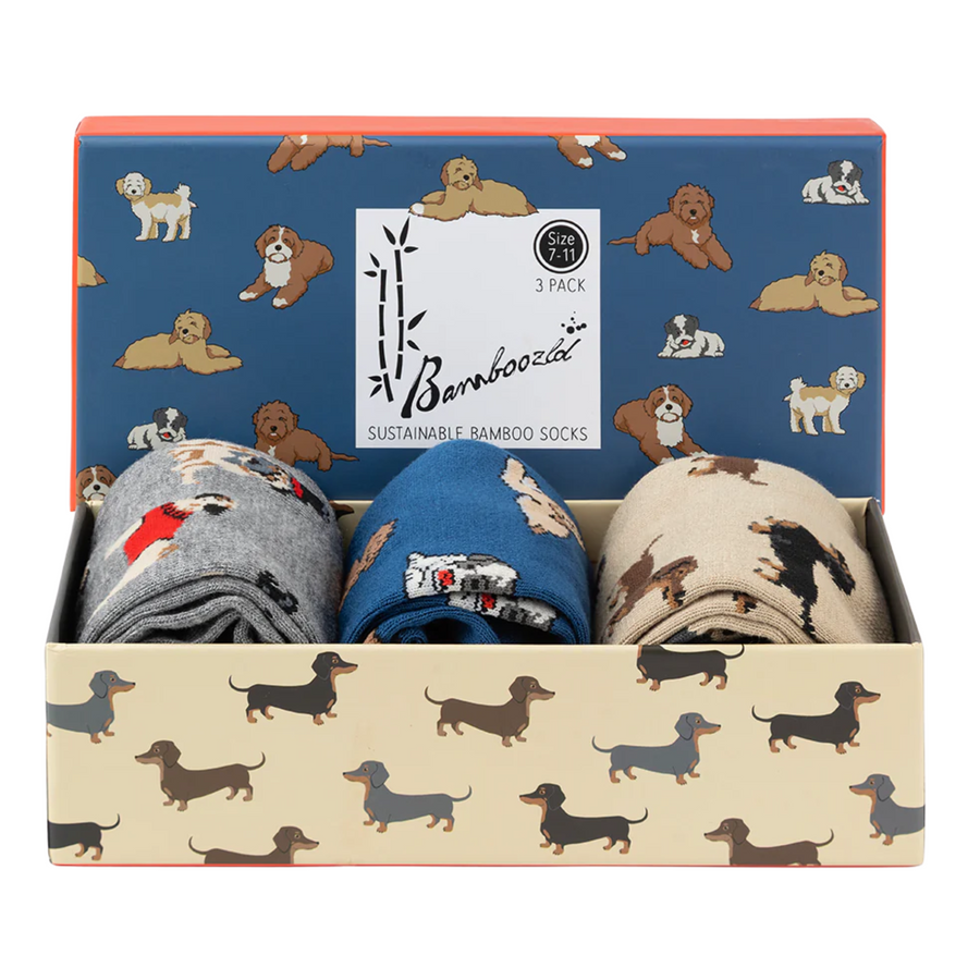 Mens Native Animals 2pk Gift Set Bamboo Socks