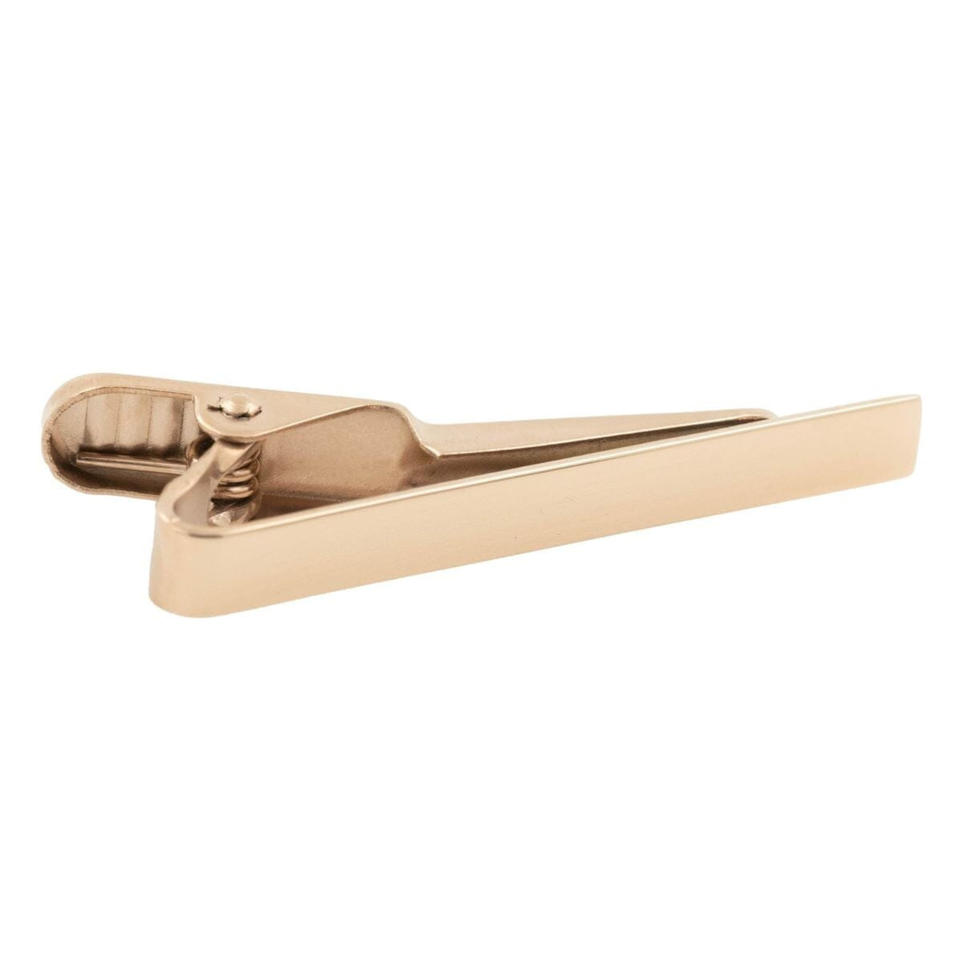Small Shiny Rose Gold Tie Clip 40mm