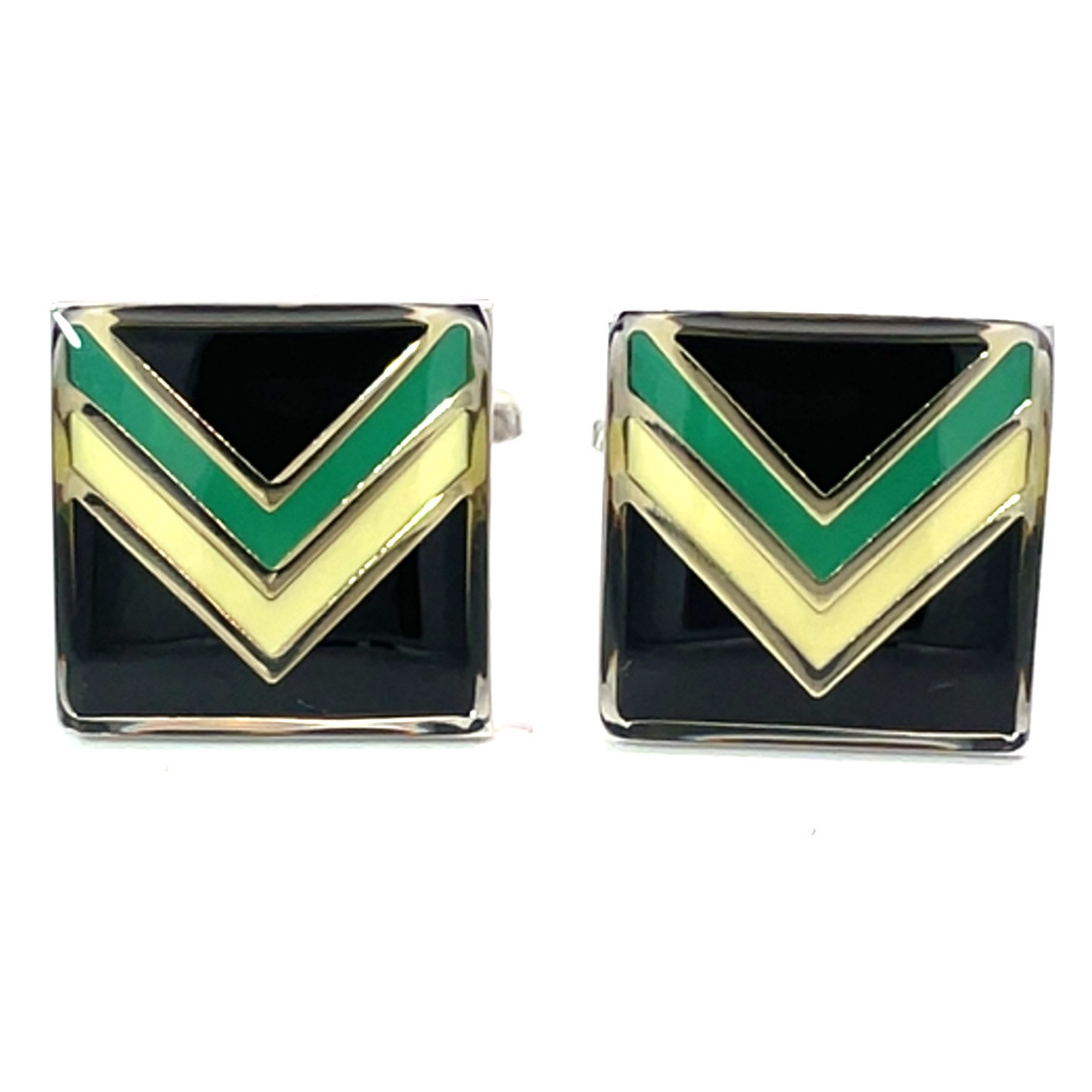 Colour Port Adelaide Power AFL Cufflinks