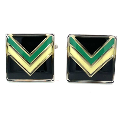 Colour Port Adelaide Power AFL Cufflinks