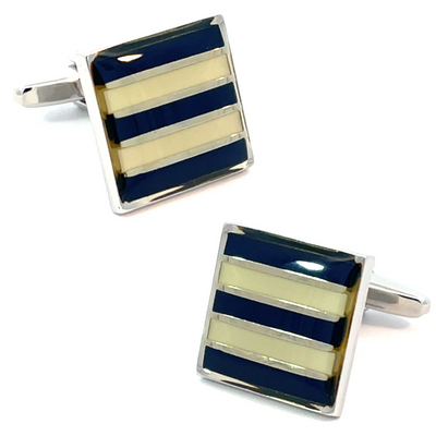 Colour Geelong Cats AFL Cufflinks