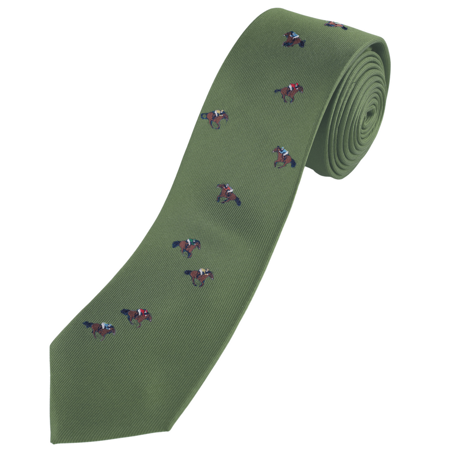 Racing Tie Olive