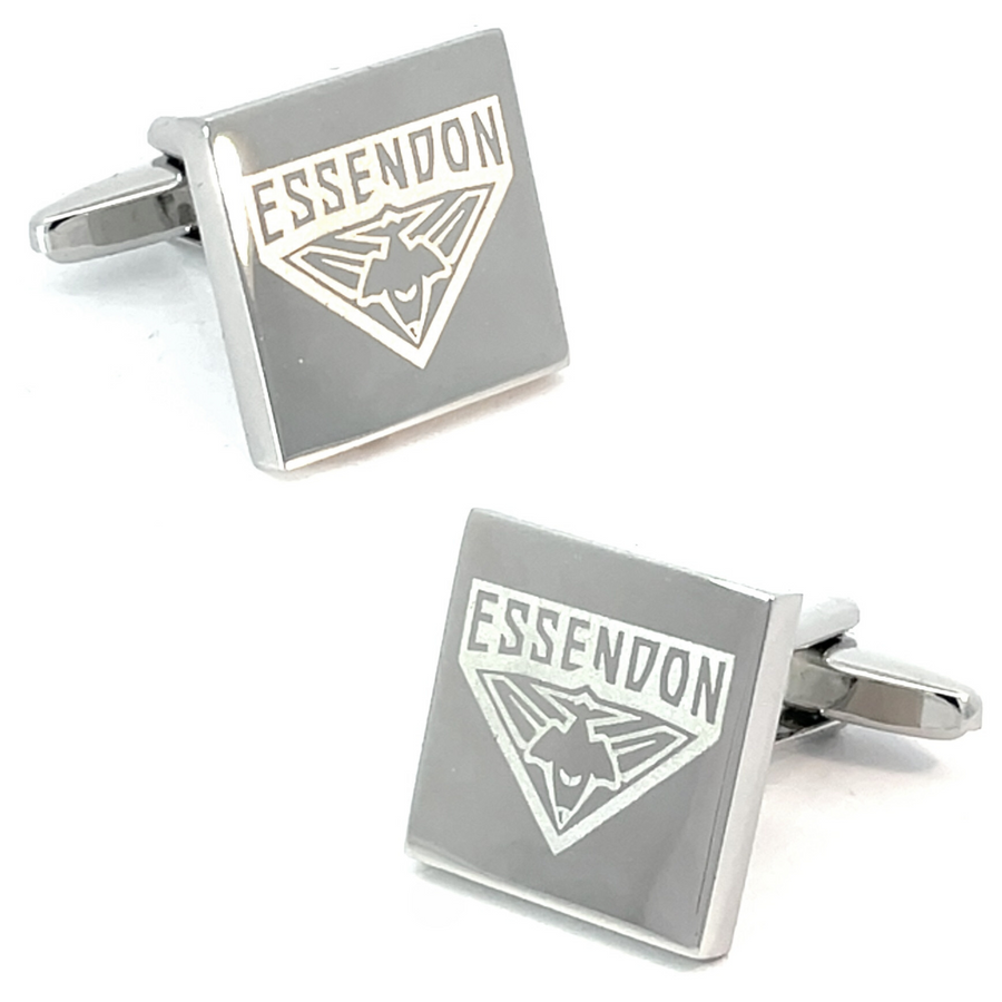 Silver Essendon FC AFL Cufflinks
