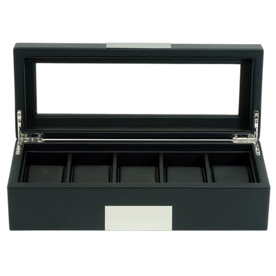 5 Slots Leather Watch Box