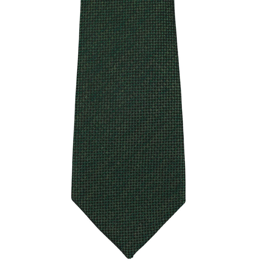 Dot Textured Fren Green Tie