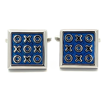 Tic Tac Toe Finished Cufflinks