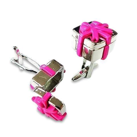 Pink Gift Box Cufflinks