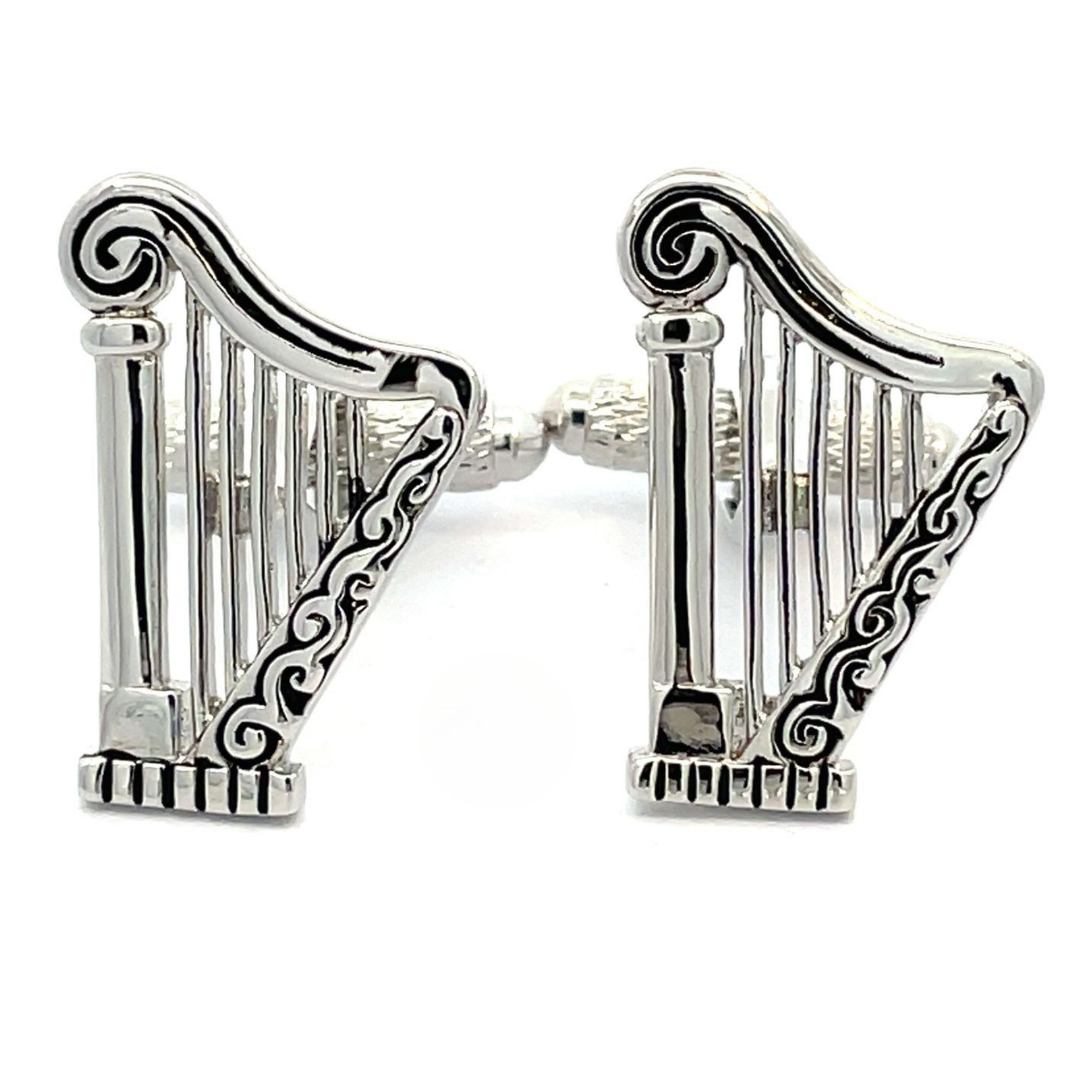 Silver Harp Cufflinks