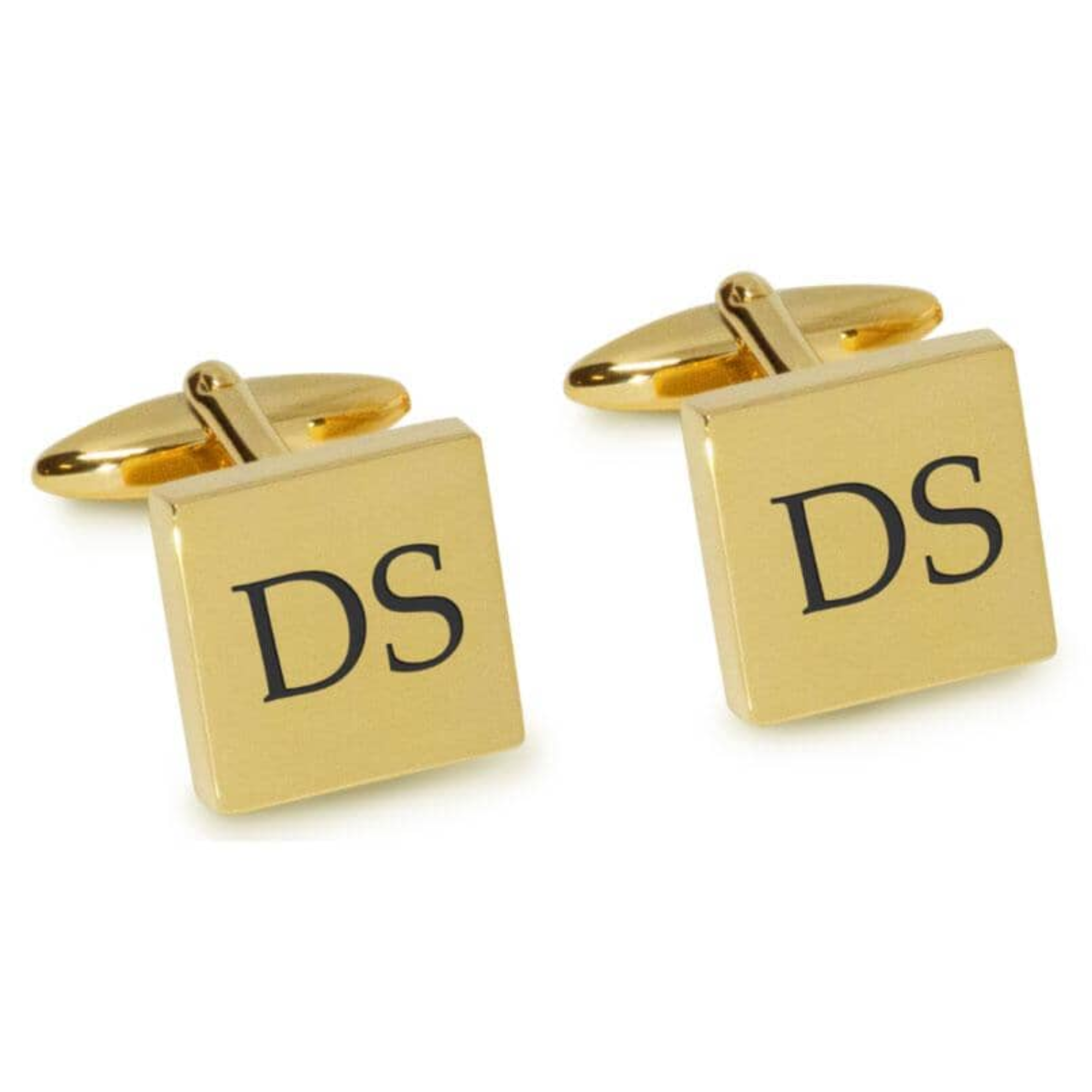 Two Initials Engraved Cufflinks